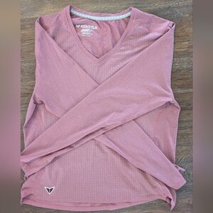Pink Long Sleeve Running Top